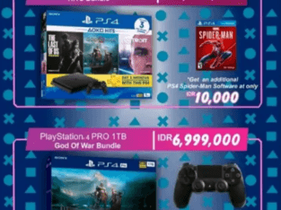 PS4 PRO GOW/FAT/SLIM bundle Hitz,Party,dll Garansi SONY 2 Tahun