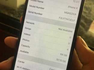 iphone x 64GB mulus fulset