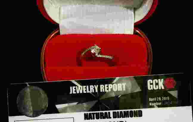 Gold Ring Diamonds Women