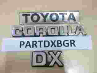 1 set Emblem bagasi Logo Tulisan Toyota Corolla DX