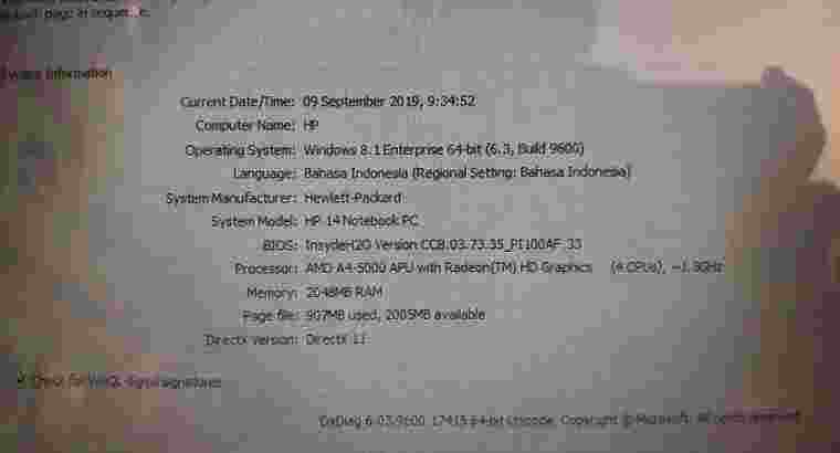 Laptop Hp 14 A4-5000