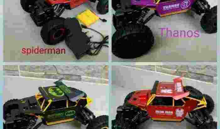 Mainan anak mobil remot control rc offroad rock crawler 4×4 body metal