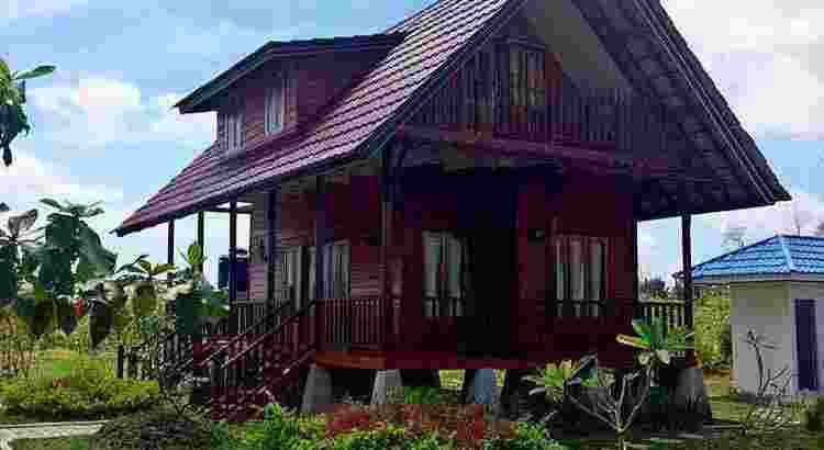 Rumah Kayu Panggung Modern