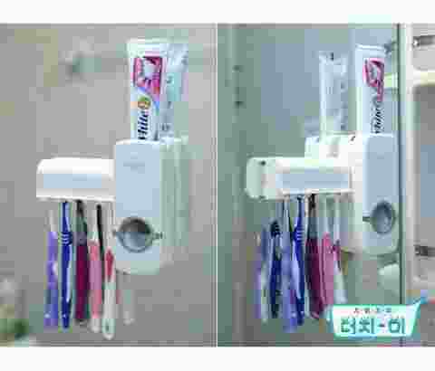 dispenser pasta gigi ( odol dan tempat sikat gigi )
