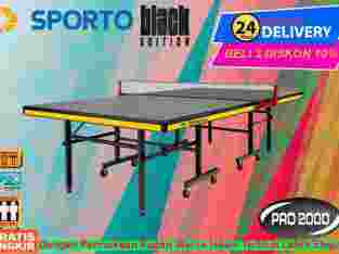 Tenis meja pingpong merk SPORTO black edition