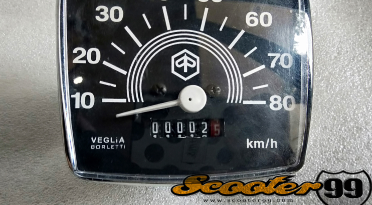 Speedometer Vespa 50, 80km/h