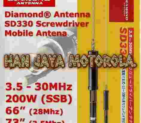 Diamond SD330 Antena HF Mobil Ori 200W dgn Remote Mobile Radio Rig SSB