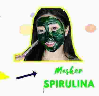 masker wajah herbal spirulina alami