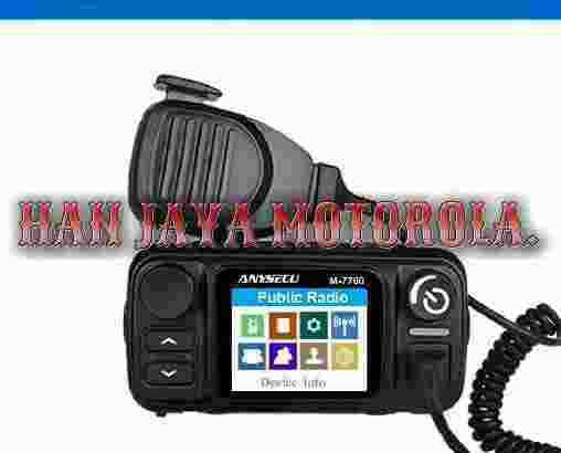 Anyzecu Network Radio 3G 4G LTE POC Public Mobile Radio Station  GPS M-7700 Walkie Talkie Only work with Real PTT platform