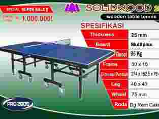 tenis meja ping pong merk SOLIDWOOD 25