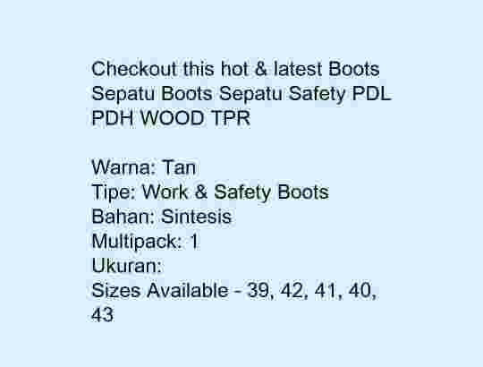 Sepatu Boots Safety – BISA BAYAR DI TEMPAT(COD)