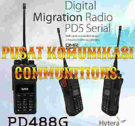 Hytera PD488G VHF Handie Talkie Analog Digital Ori Baru Garansi 1TAHUN.