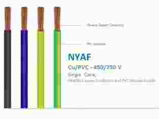 Jual kabel LV NYAF 2.5mm 450/750 V