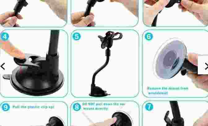 Car Holder for Smartphone with Suction Cup