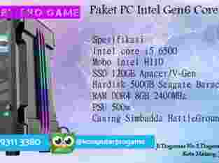 Paket PC Intel Gen6 Core i5 6500 + SSD HDD+RAM DDR