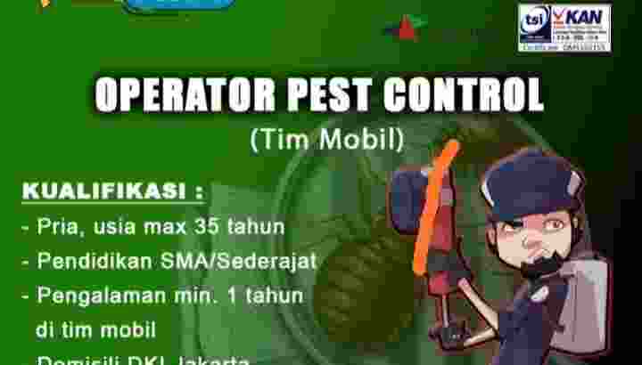 Lowongan Operator Pest Control (Tim Mobil)