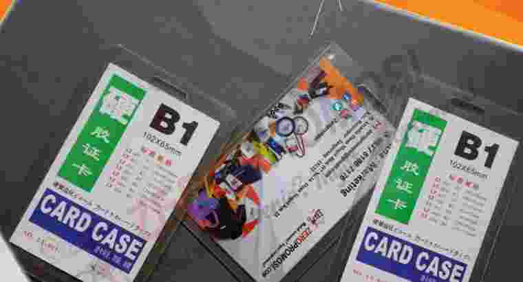 Sedia Casing Card Holder Plastik B1 Murah Untuk