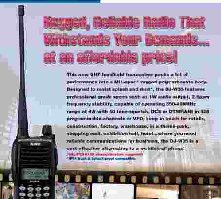ALINCO DJ-W35 UHF FM Portable Handheld Transceiver