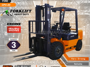 Forklift Baru Vmax Diesel 3 Ton Mesin Isuzu