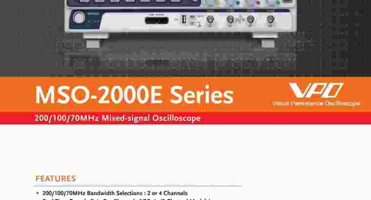 GW Instek MSO-2102EA Mixed-Signal Oscilloscope