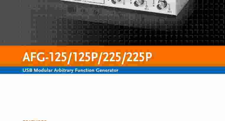 GW Instek AFG-125P Dual Channel Function Generator