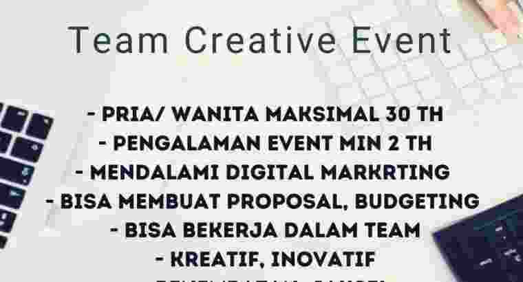 Lowongan Team Creative Event