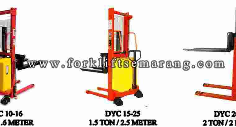 Hand Stacker 1 Ton / Forklift Tangan Semi Electric