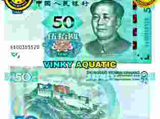 UANG KERTAS 50 YUAN RMB CHINA CNY GOOD QUALITY