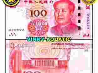UANG KERTAS 100 YUAN RMB CHINA CNY GOOD QUALITY
