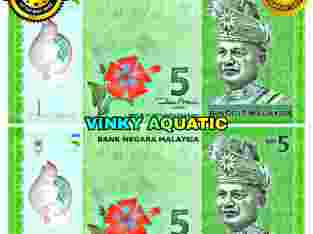 UANG KERTAS 5 RINGGIT MALAYSIA MYR GOOD QUALITY