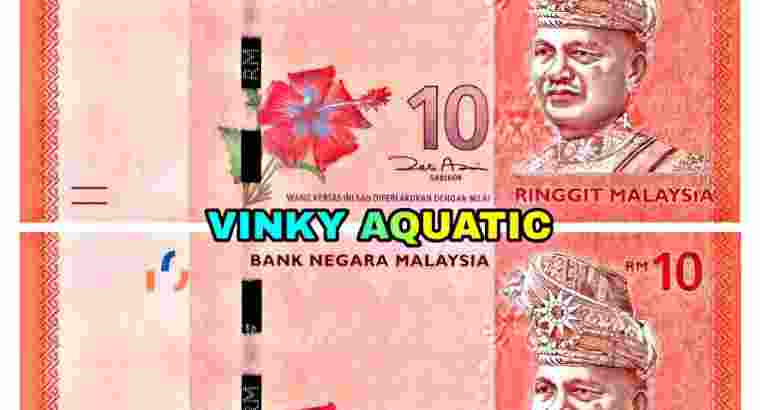 UANG KERTAS 10 RINGGIT MALAYSIA MYR GOOD QUALITY