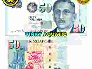 UANG KERTAS 50 DOLLAR SINGAPURA SGD GOOD QUALITY