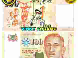 UANG KERTAS 100 DOLLAR SINGAPURA SGD GOOD QUALITY