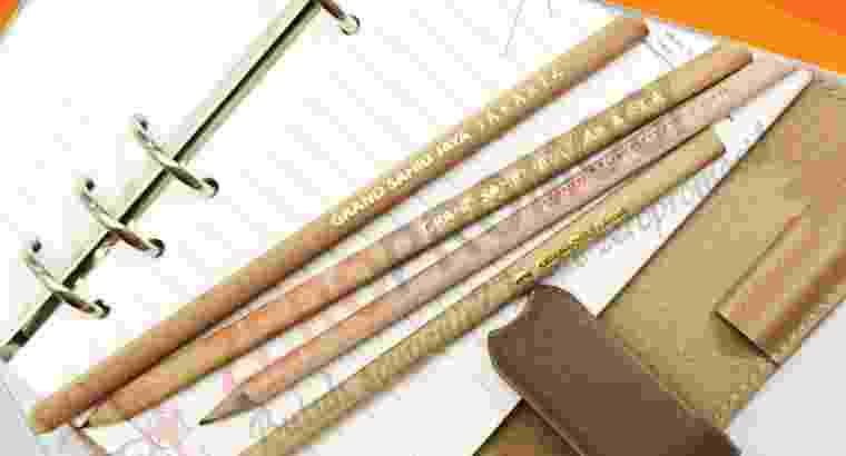 Produksi Pensil Kayu Bulat Alami Custom Logo