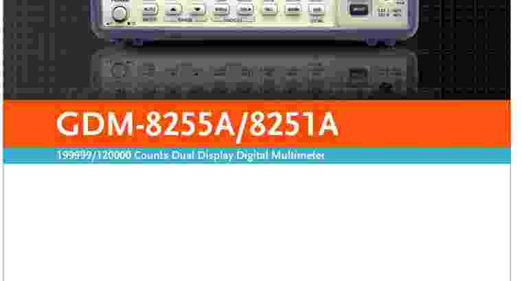 GW Instek GDM-8255A 2-Display Digital Multimeter