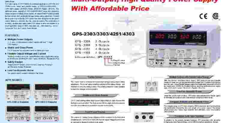 GW Instek GPS-3303 Multiple Output DC Power Supply
