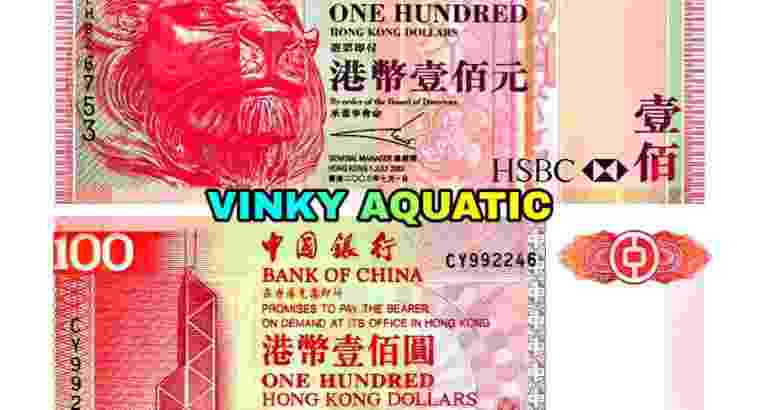 UANG KERTAS 100 DOLLAR HONGKONG HKD GOOD QUALITY