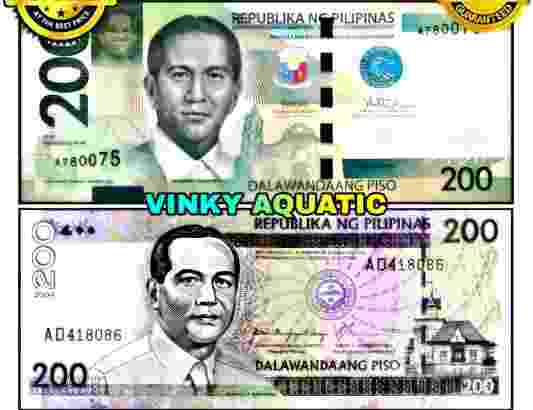 UANG KERTAS 200 PESO FILIPINA PHP GOOD QUALITY