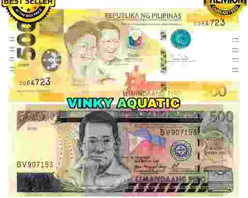 UANG KERTAS 500 PESO FILIPINA PHP GOOD QUALITY