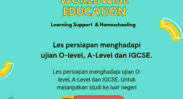 Les Persiapan Tes O-Level, A-Level dan IGCSE