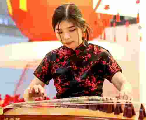 Musik Guzheng Harpa Erhu