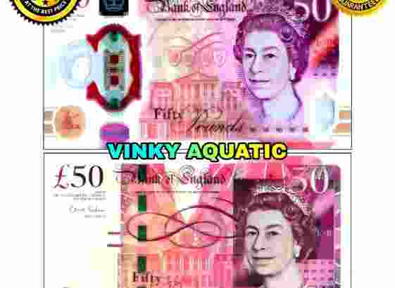 UANG KERTAS 50 POUNDSTERLING BRITANIA INGGRIS GBP GOOD QUALITY