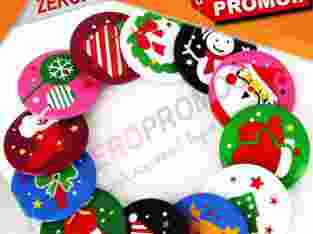 Souvenir Natal Pin Peniti Christmas Custom