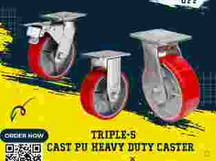 Roda Trolley Cast PU Merk Triple-s