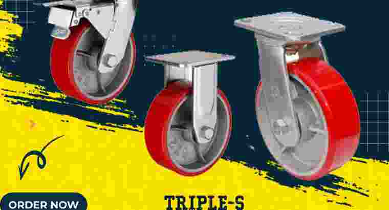 Roda Trolley Cast PU Merk Triple-s