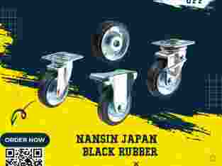 Jual Roda Trolley Black Rubber Merk Nansin Jepang