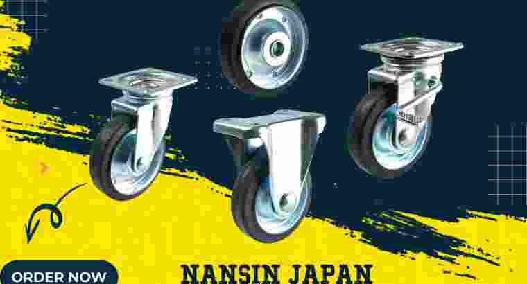 Jual Roda Trolley Black Rubber Merk Nansin Jepang