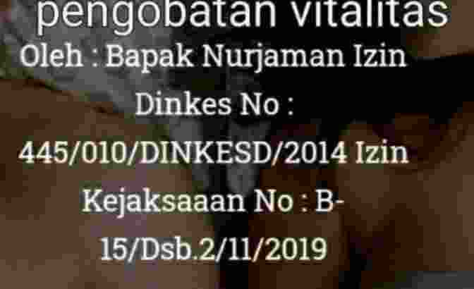 pengobatan alat vital Bogor bpk Nurjaman