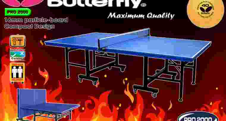 Tenis meja pingpong merk BUTTERFLY dari PRO 2000
