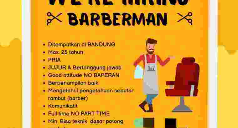 Lowongan Barberman / Kapster Bandung